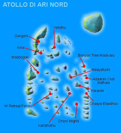 atollo di ari nord - isole maldive