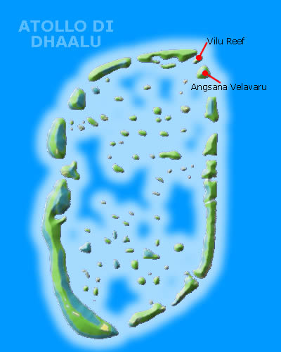 Atollo di dhaalu alle Maldive