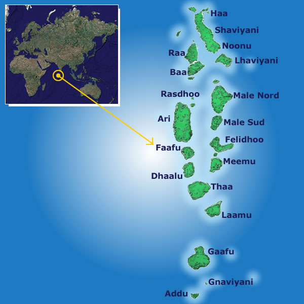 mappa maldive